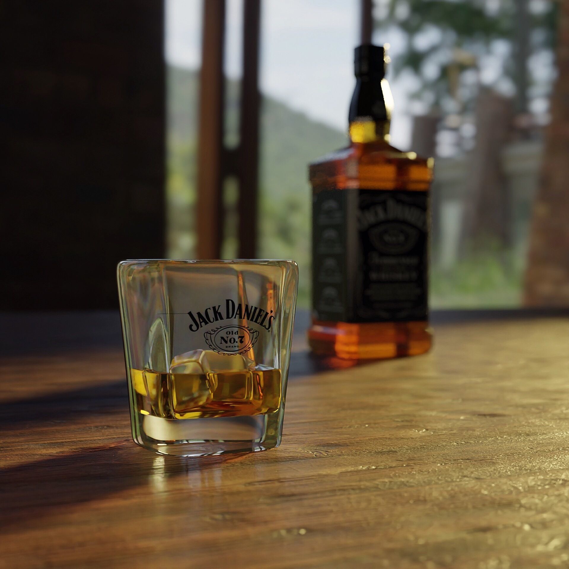Jack Daniels Old No 7 3D model_1