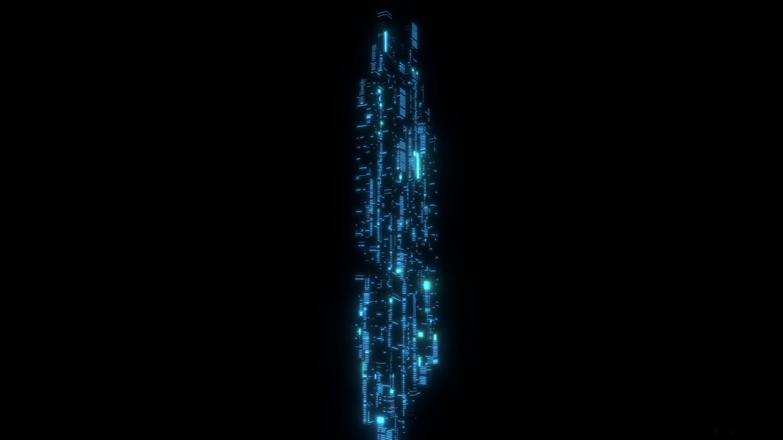 Sci fi Skyscrapers 3 3D model_1