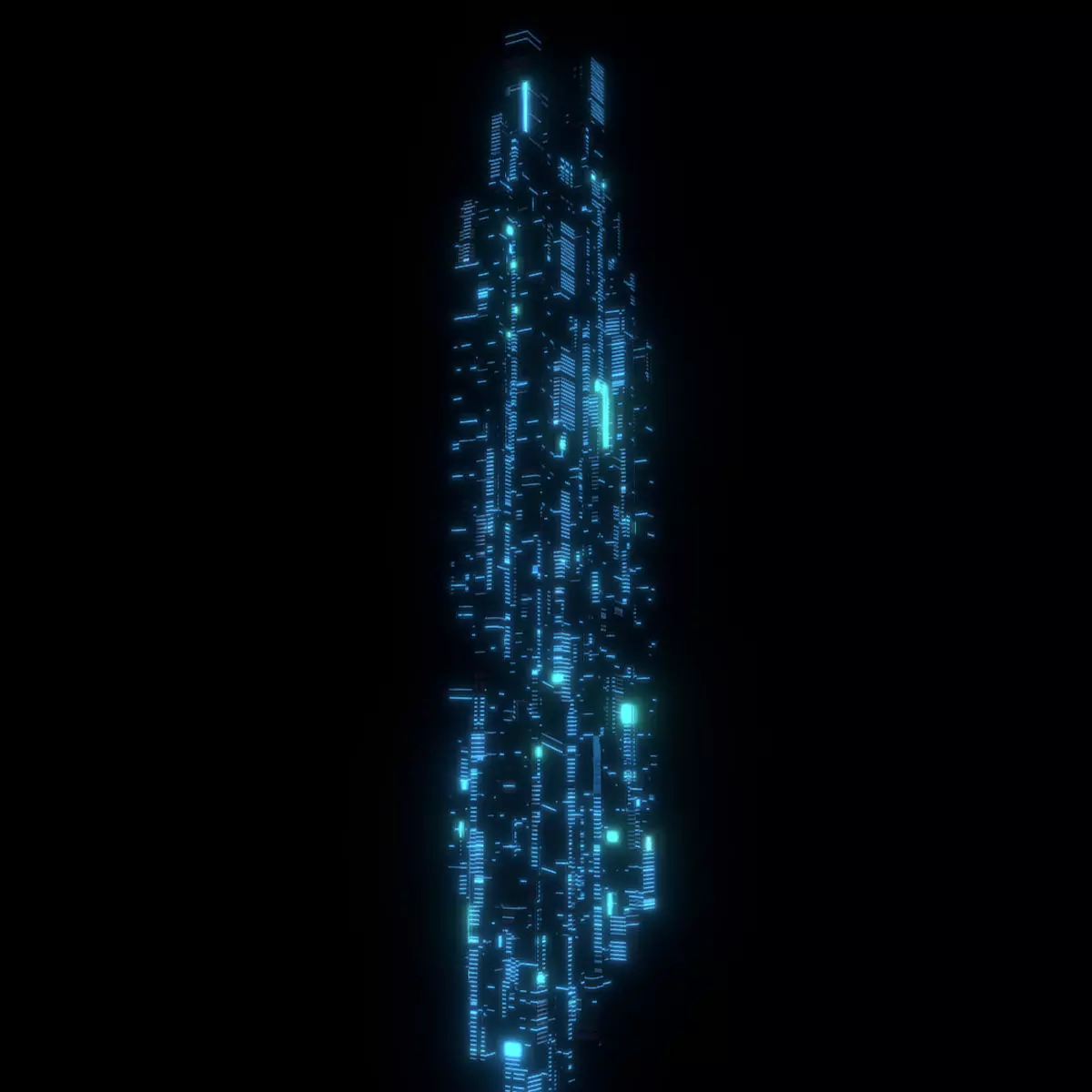 Sci fi Skyscrapers 3 3D model_0