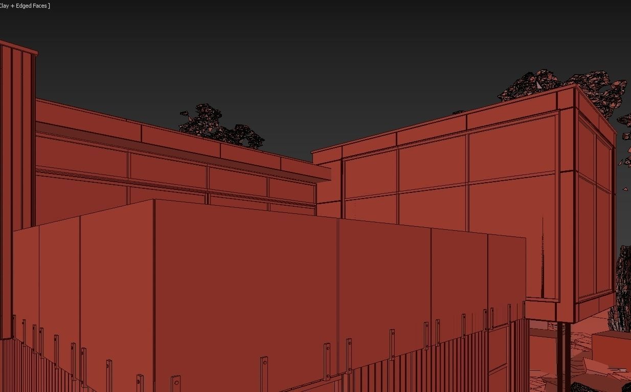 Long Horizontals House 3D model_26