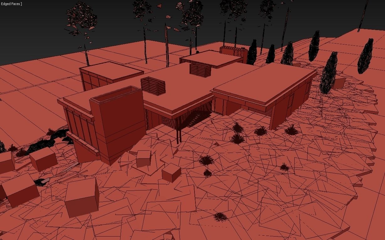 Long Horizontals House 3D model_21