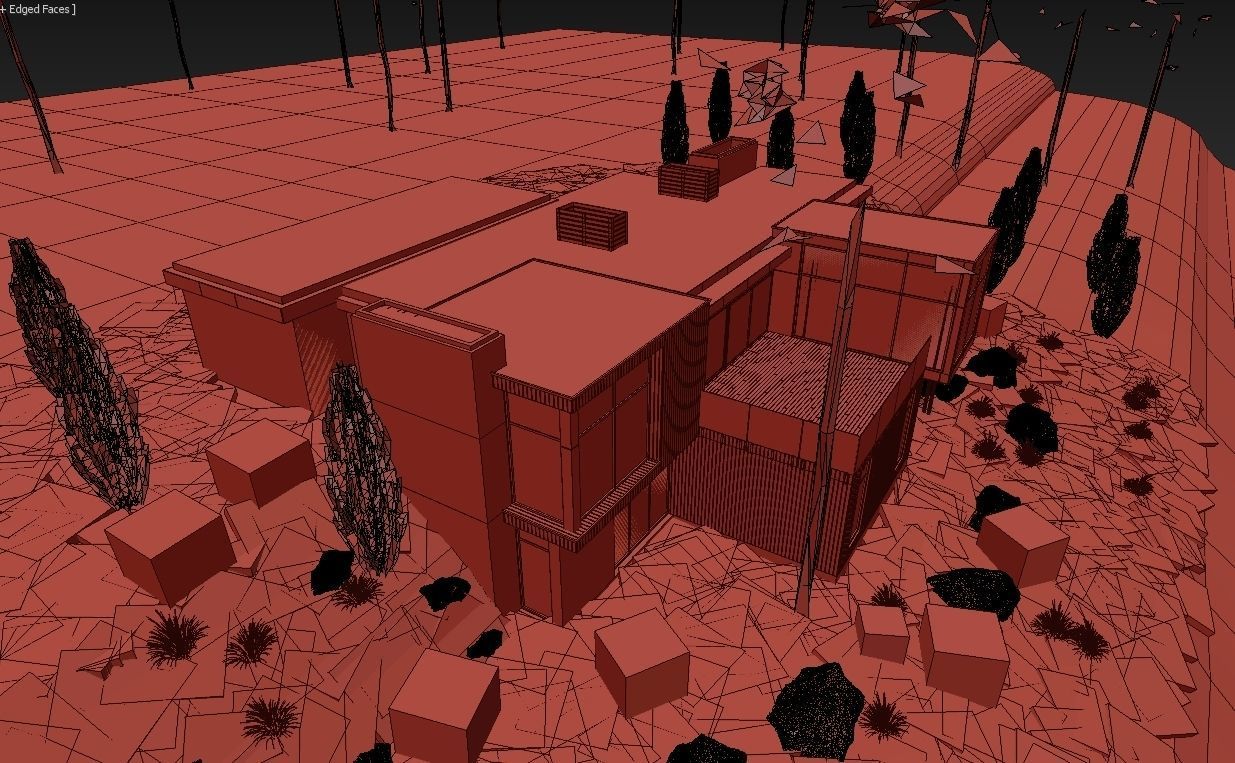 Long Horizontals House 3D model_20