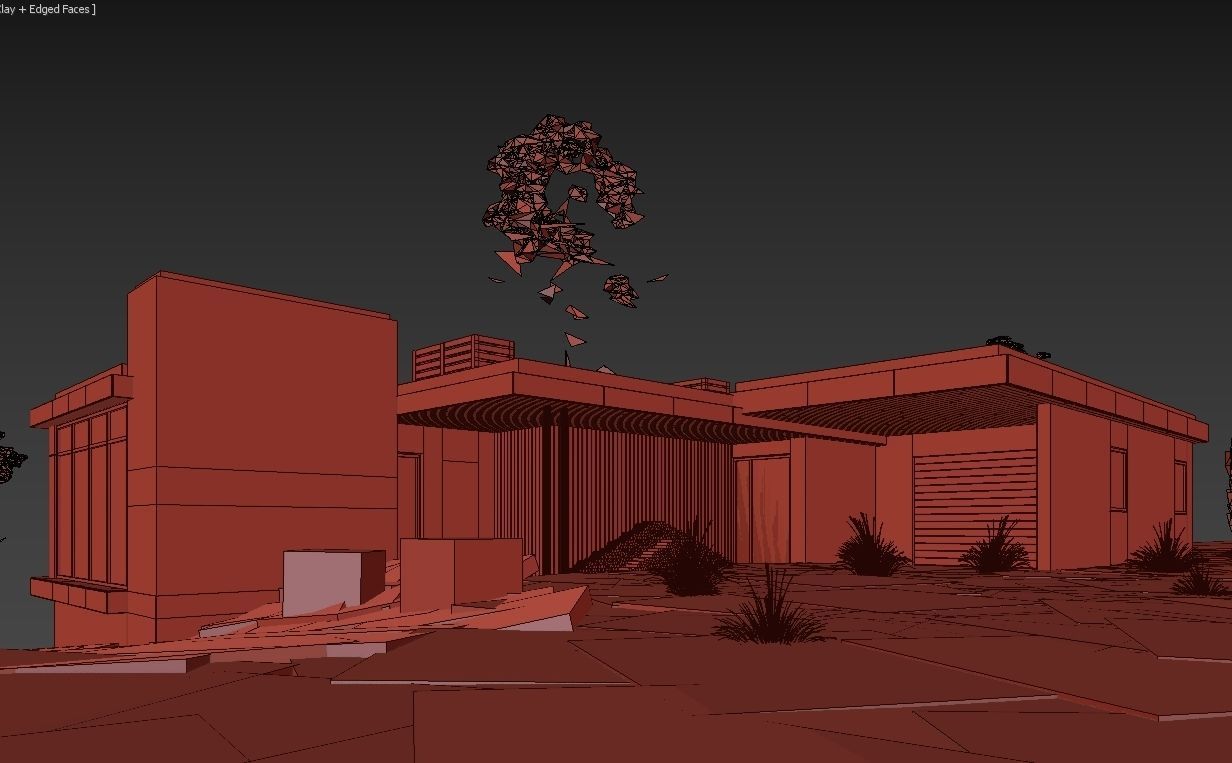 Long Horizontals House 3D model_16