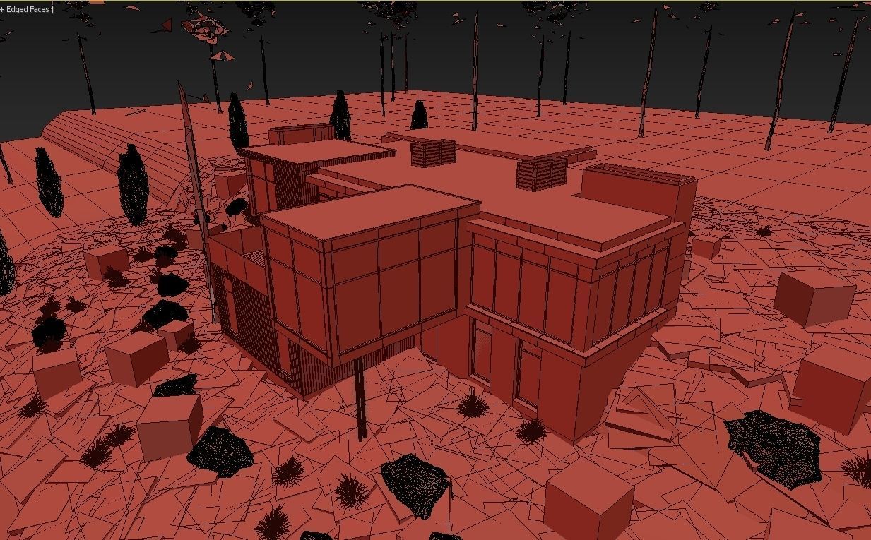 Long Horizontals House 3D model_19