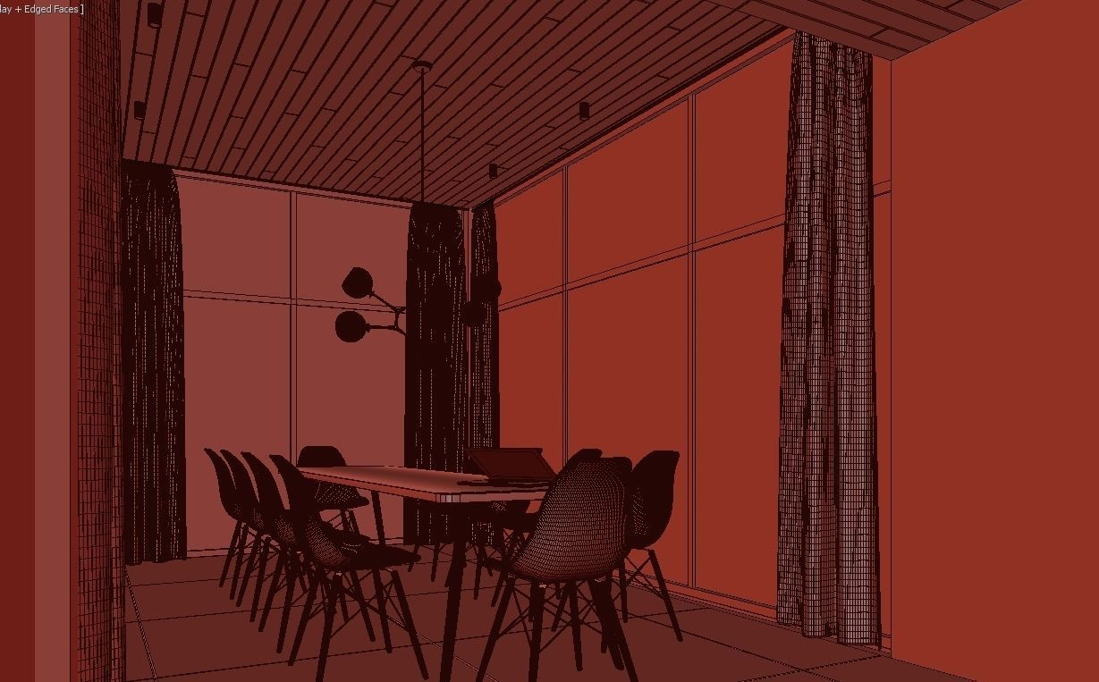 Long Horizontals House 3D model_24