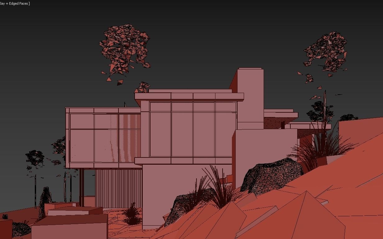 Long Horizontals House 3D model_15