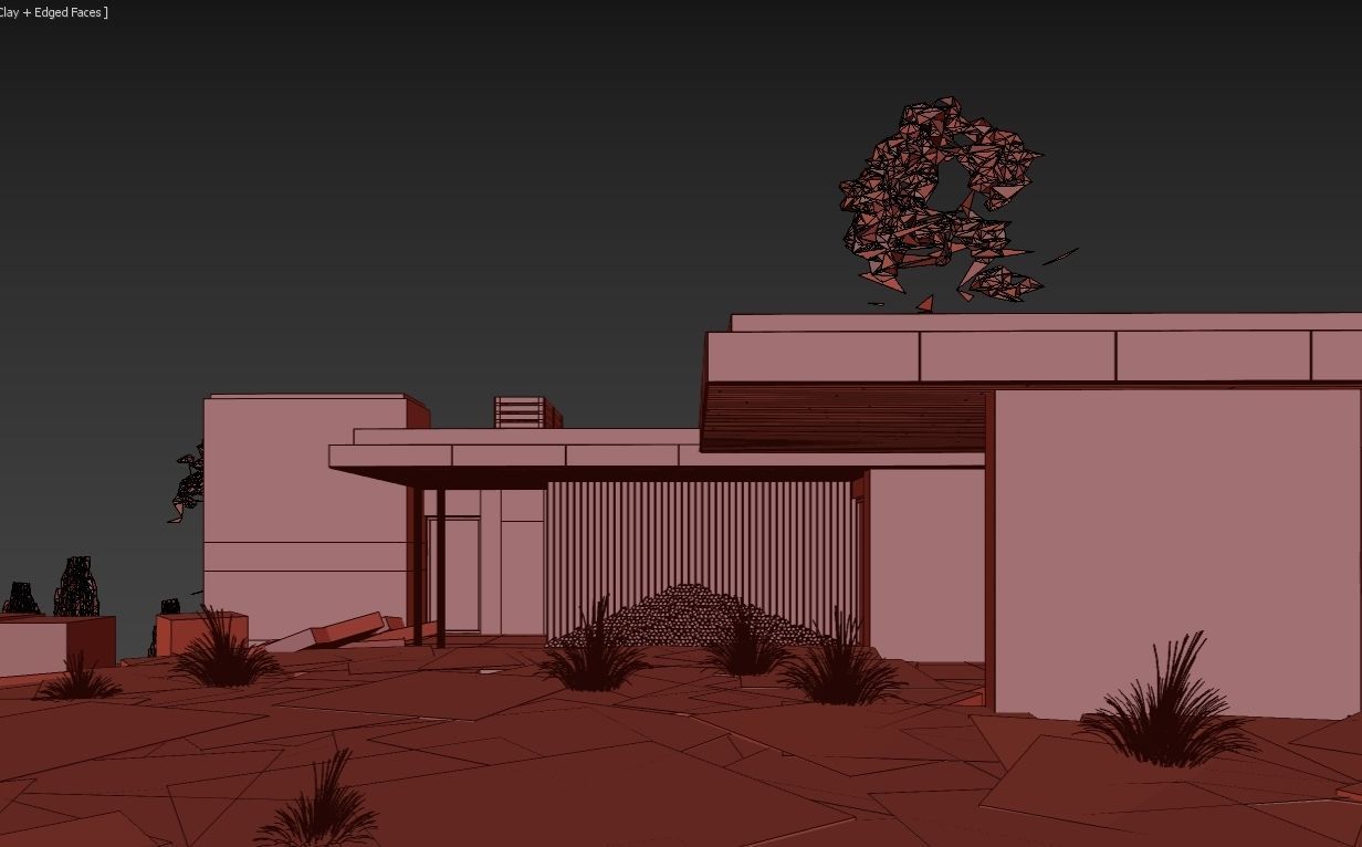 Long Horizontals House 3D model_18