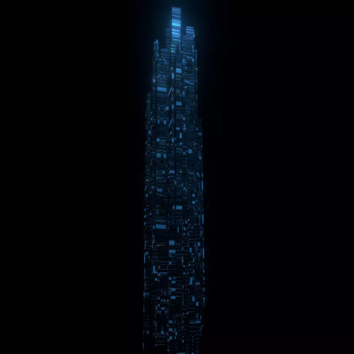 Sci fi Skyscrapers 5 3D model_0