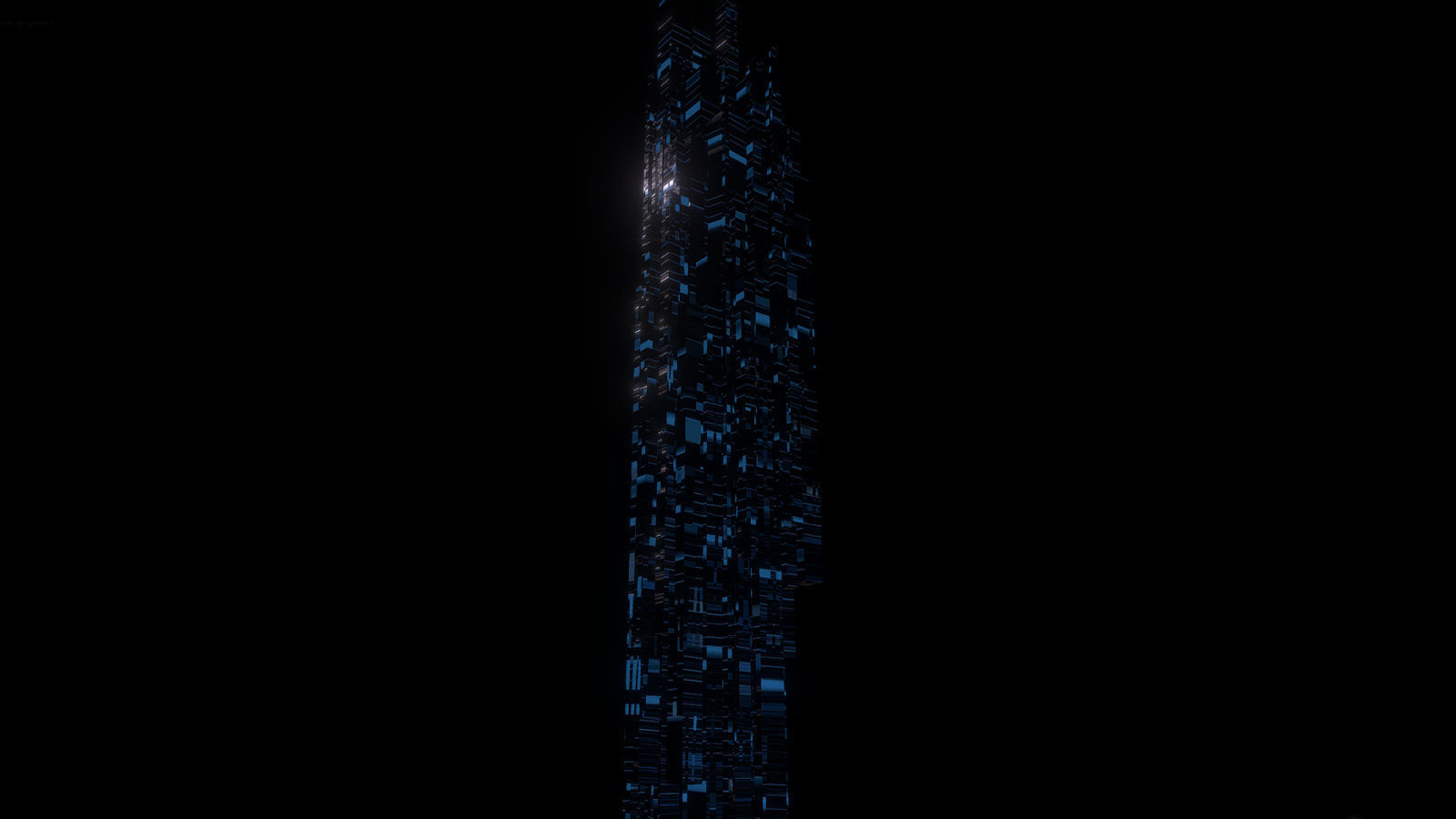 Sci fi Skyscrapers 5 3D model_2