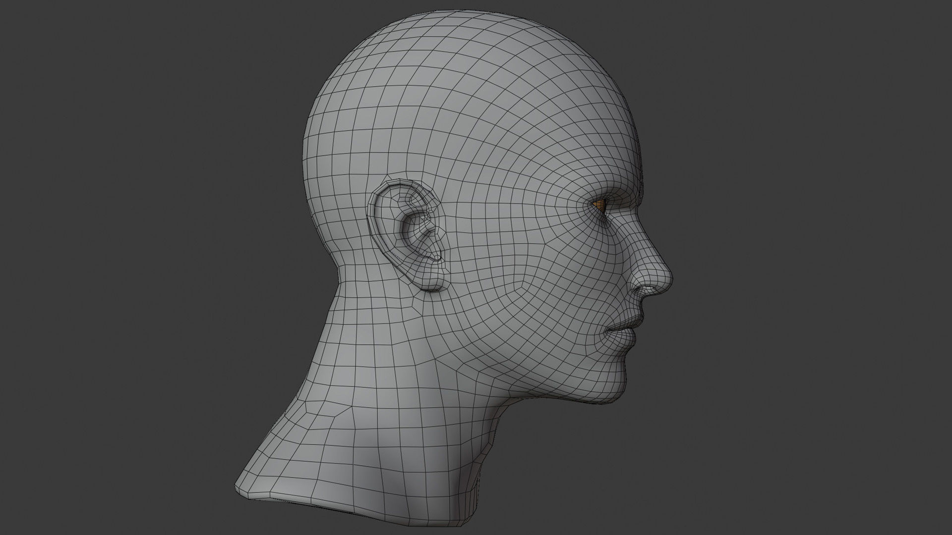 wellmade man head base mesh with highpol head sample 3D model_2