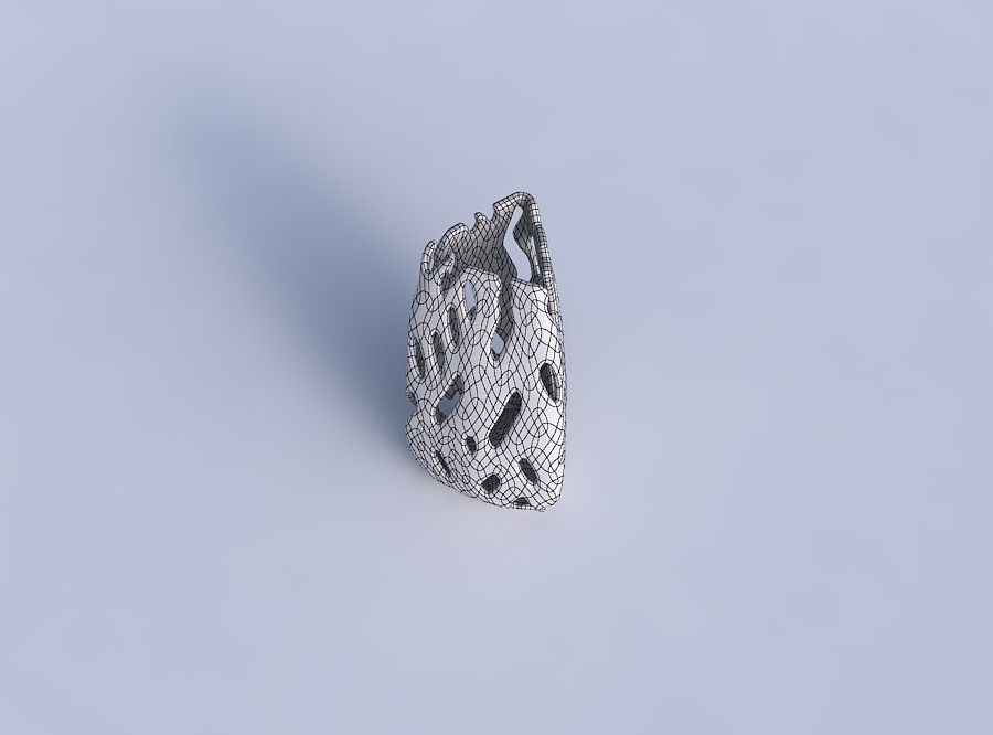 Vase triangle with smooth cuts 3D print model_6