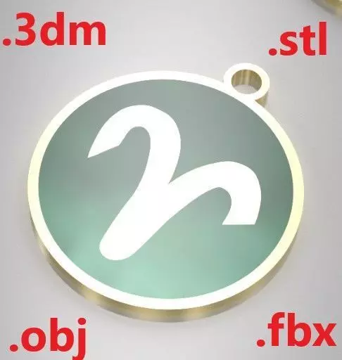 Model 3   Aries Necklace Horoscope Necklace Zodiac Sign Enamel 3D print model_0