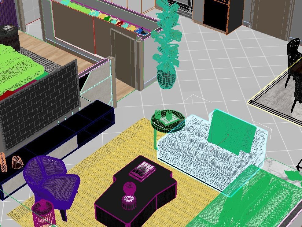 floorplan clooection 2 3D Model Collection_7