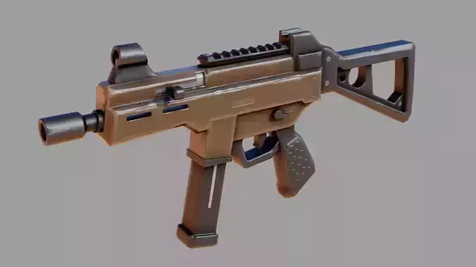 Ump45 Stylized Low-poly 3D model