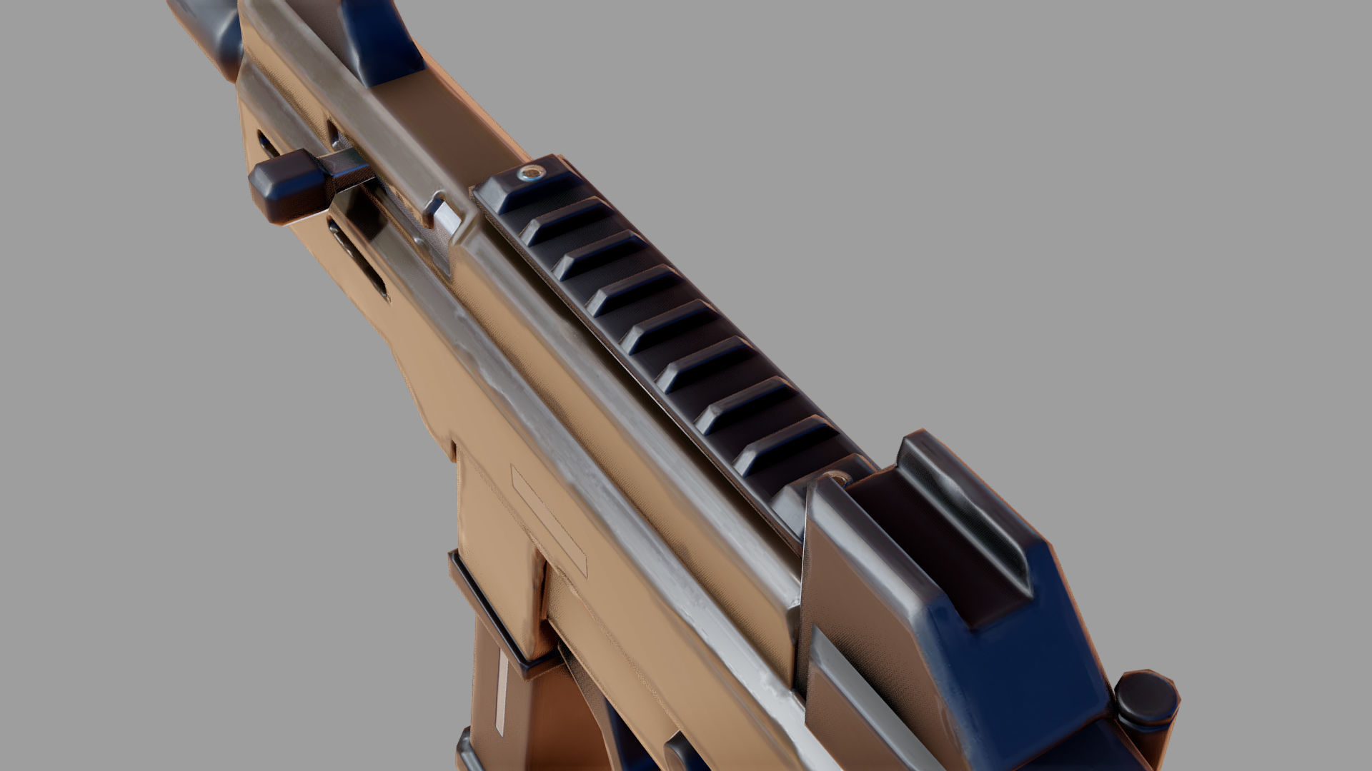 Ump45 Stylized Low-poly 3D model_4