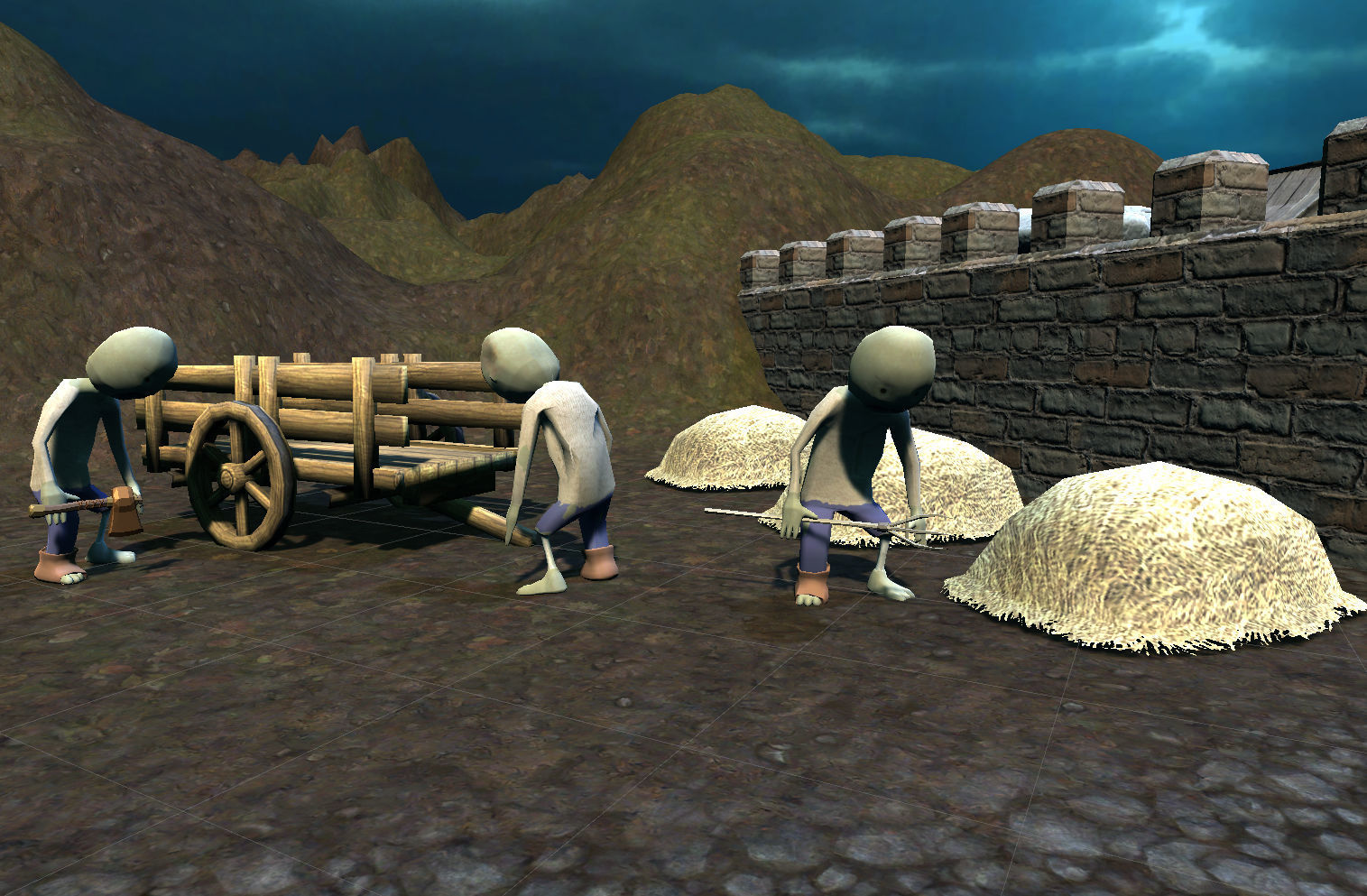 Zombie Low-poly 3D model_5