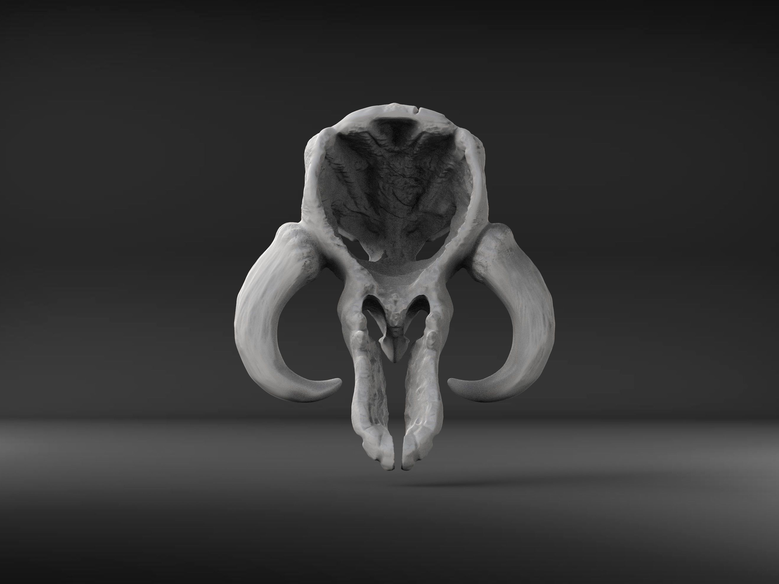 Mythosaur Skull Star Wars Mandalorian 3D print model_4