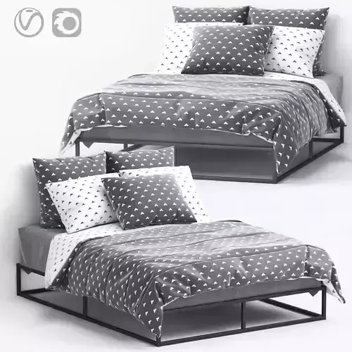 Loft Cyril Bed by Zipcode Design 3D model