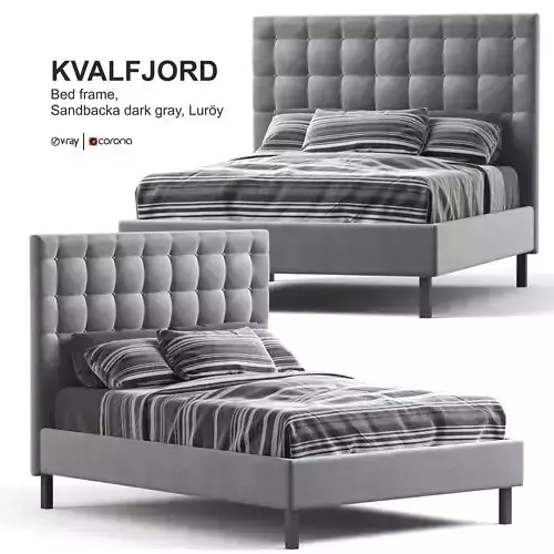 KVALFJORD Bed frame 