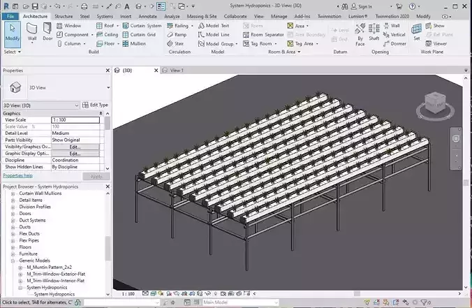 Hydroponics - Potted plant garden
