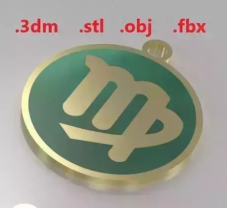 Model 8 Virgo Necklace Horoscope Necklace Zodiac Sign Enamel