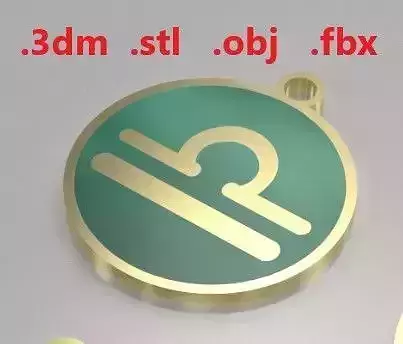 Model 9 Libra Necklace Horoscope Necklace Zodiac Sign Enamel