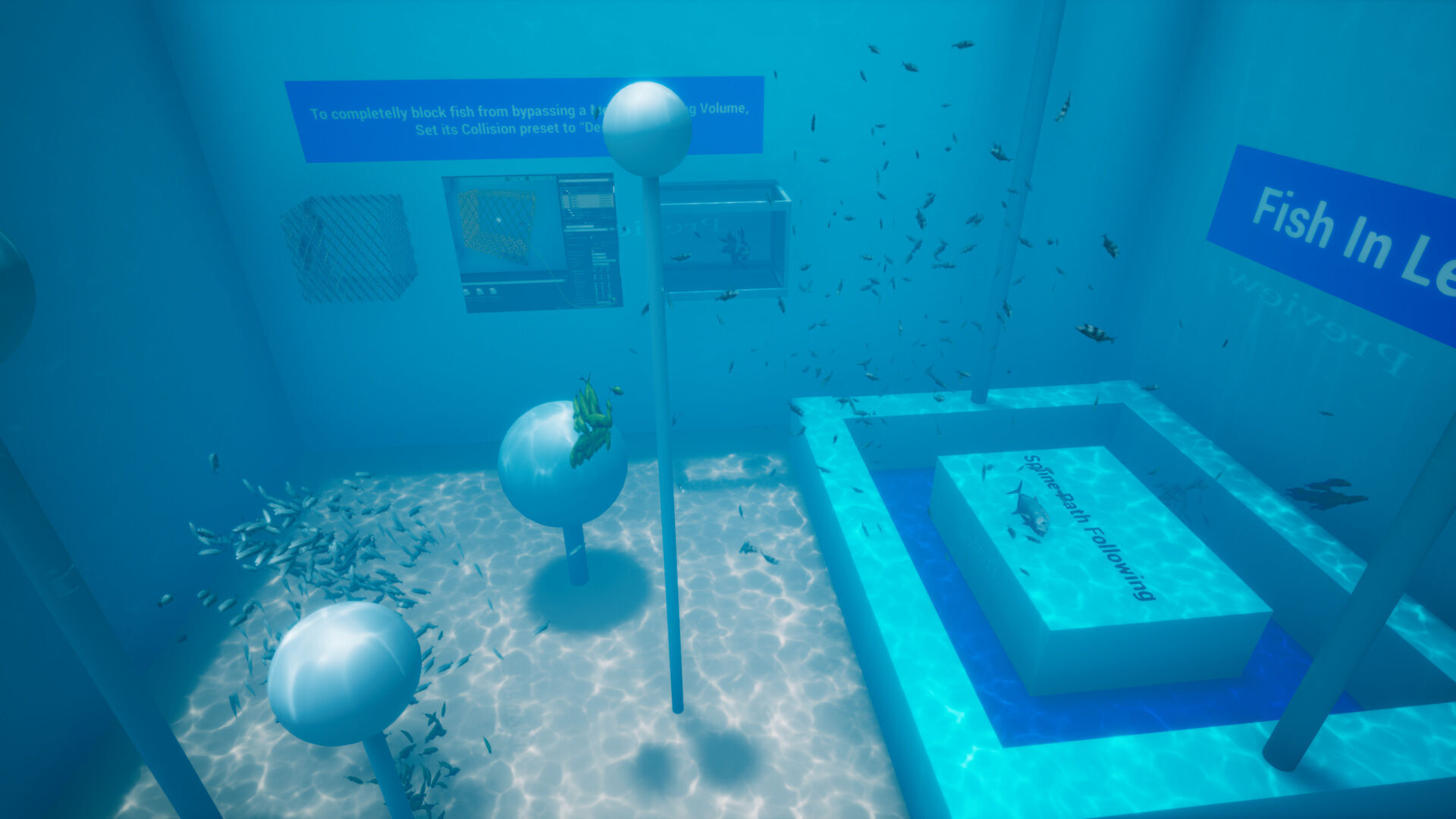 Fish School System V2 - UE4 Niagara AI Low-poly 3D model_9