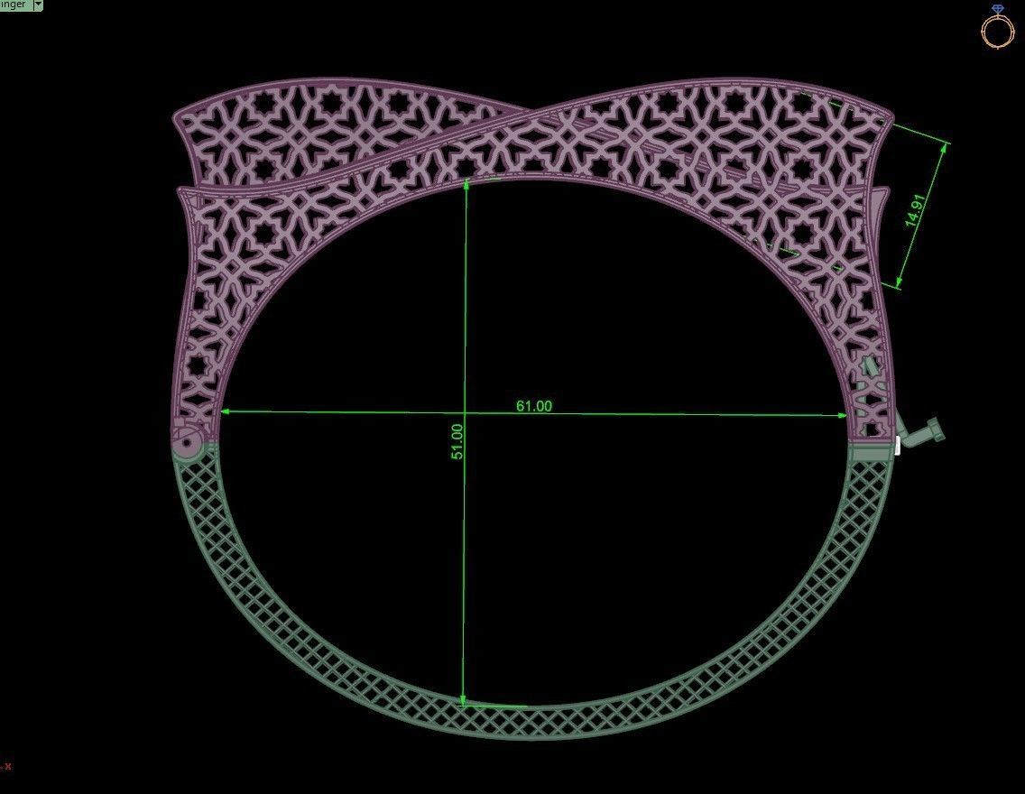 Ultra vision bracelets- 11 in one 3D print model rapidshape DWS 3D print model_14