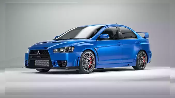 Mitsubishi Lancer Evolution X FQ-440 MR 3D model