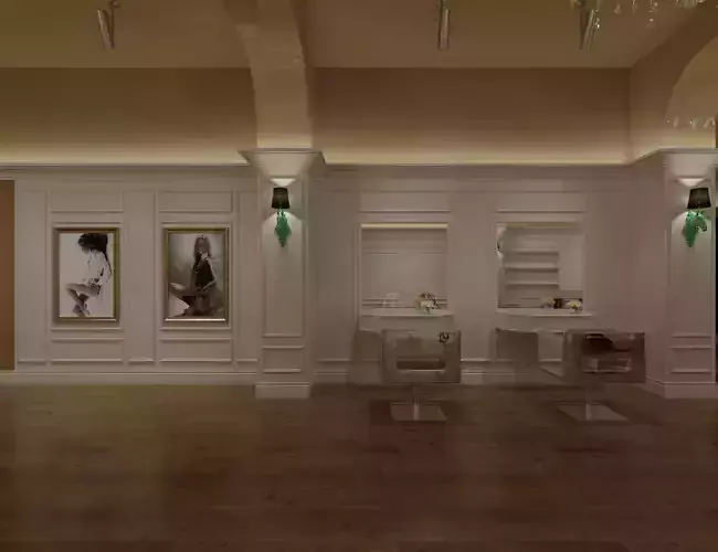 Hairdressing Salon Interior Barbershop