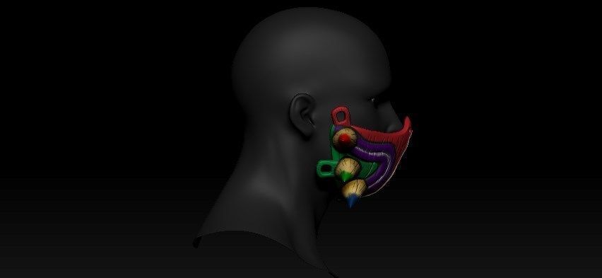 Half Majoras Mask 3D print model_5