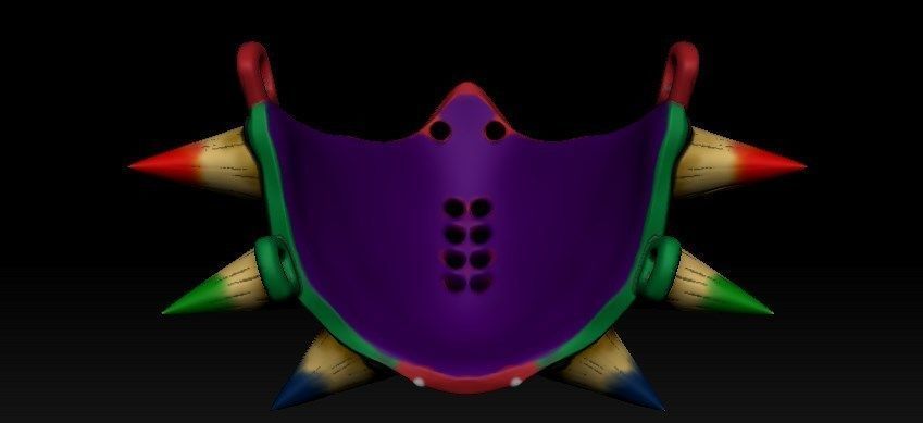 Half Majoras Mask 3D print model_10