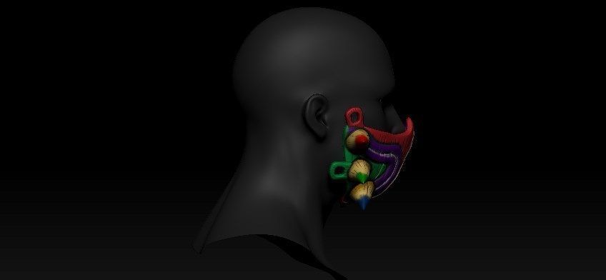 Half Majoras Mask 3D print model_4