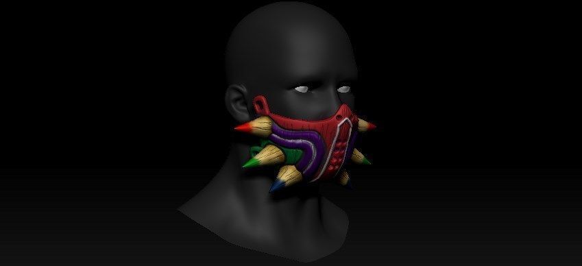 Half Majoras Mask 3D print model_6
