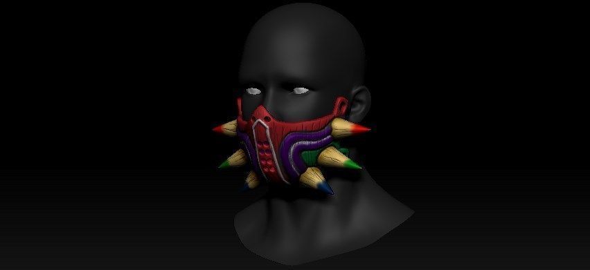 Half Majoras Mask 3D print model_1