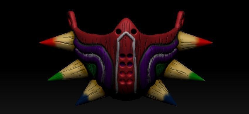 Half Majoras Mask 3D print model_7