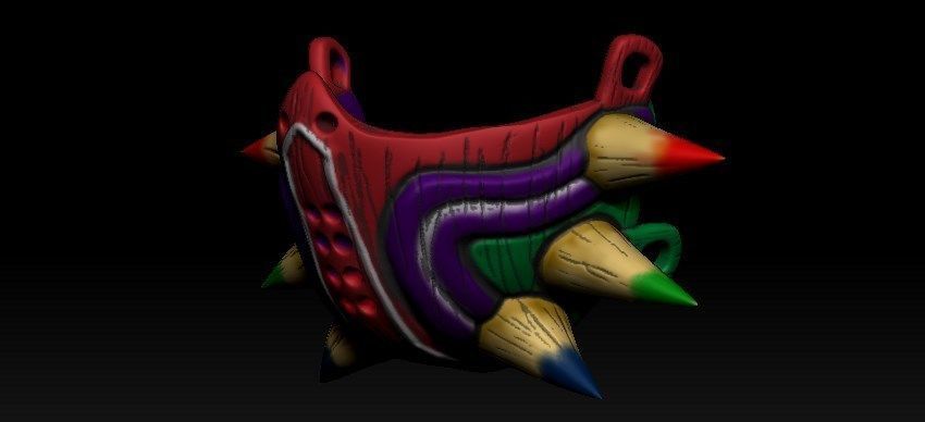 Half Majoras Mask 3D print model_8