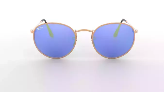 Ray-Ban Round Metal - 3D NURBS Model