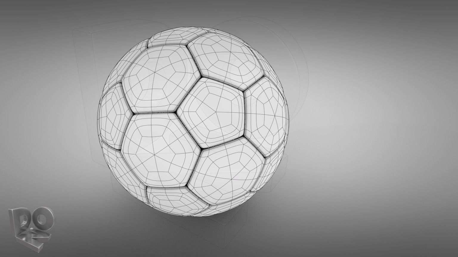 Football soccer ball 3D model_5