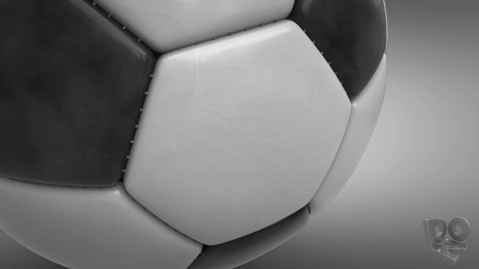 Football soccer ball 3D model_6