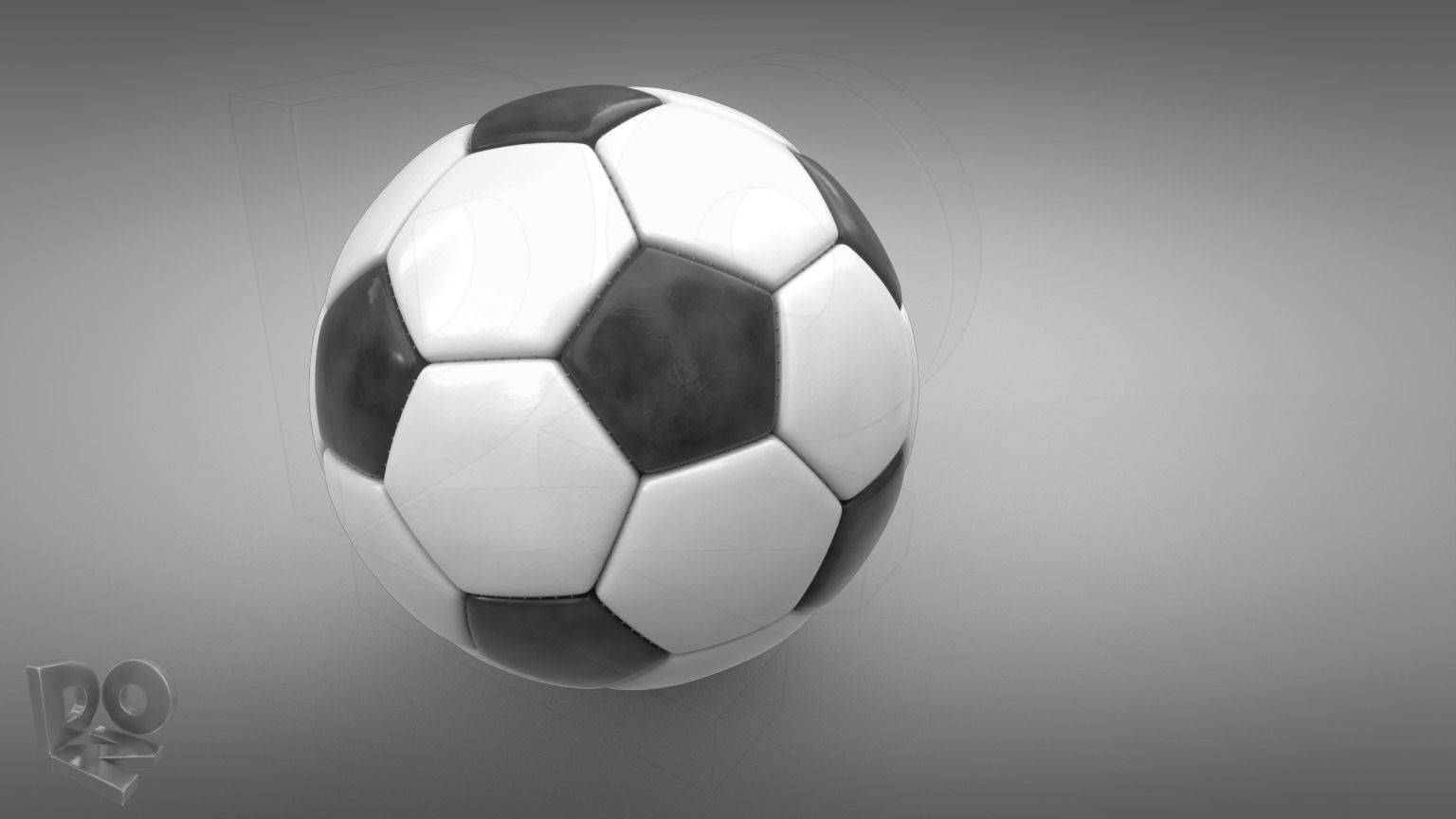 Football soccer ball 3D model_4