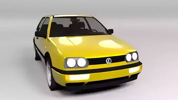 VW VOLKSWAGEN GOLF 3 LOWPOLY