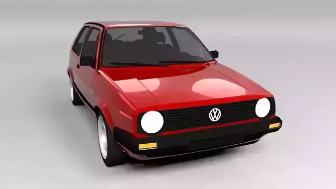 VW VOLKSWAGEN GOLF 2 LOWPOLY