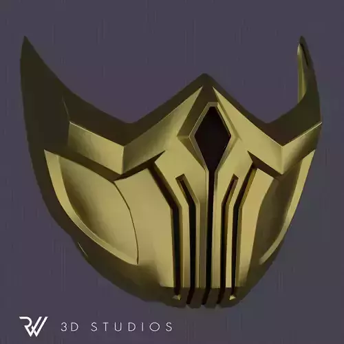 MK11 Scorpion Mask V2 - STL File 3D print model
