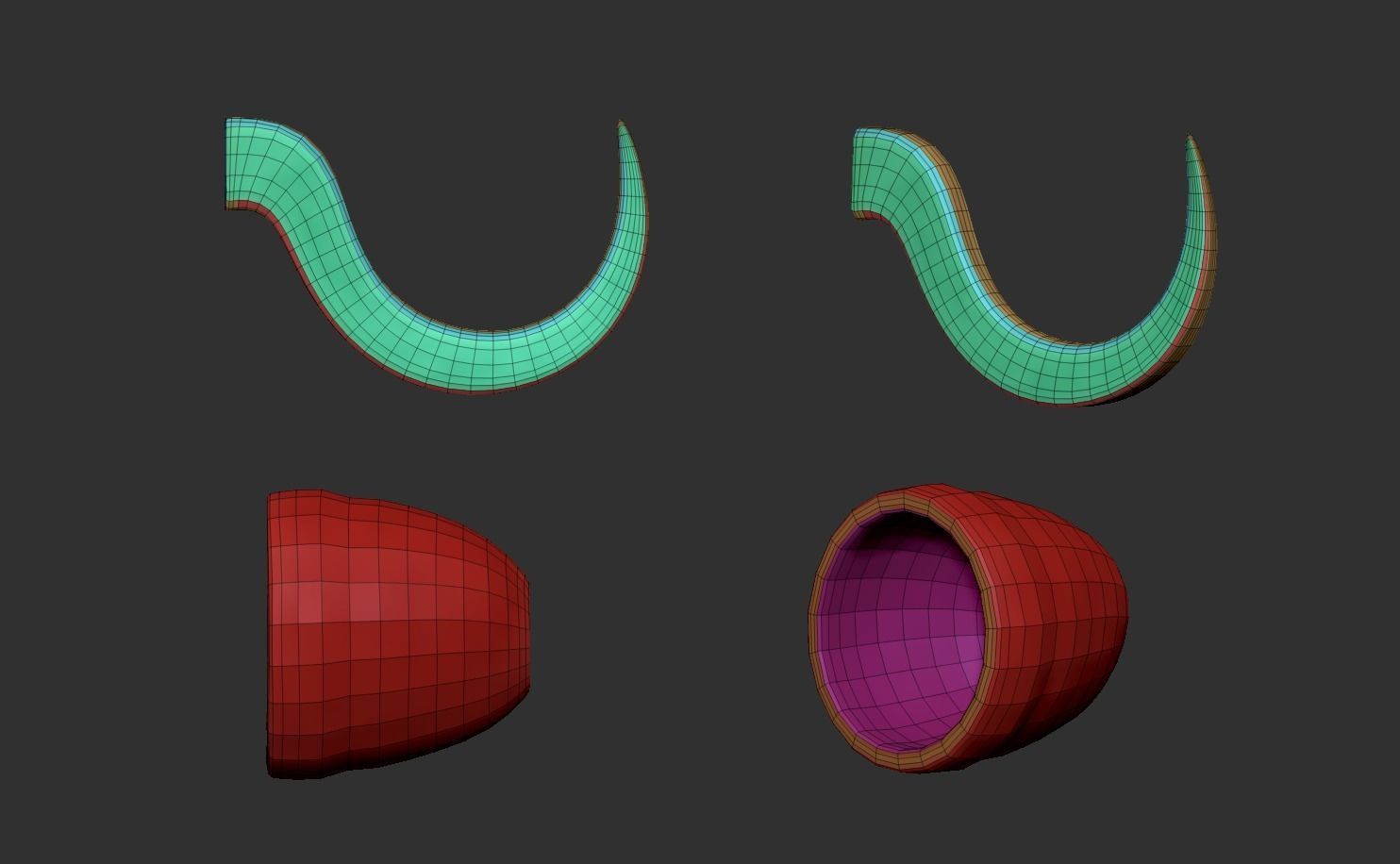 Pirate Hook - Metal Hand Low-poly 3D model_7