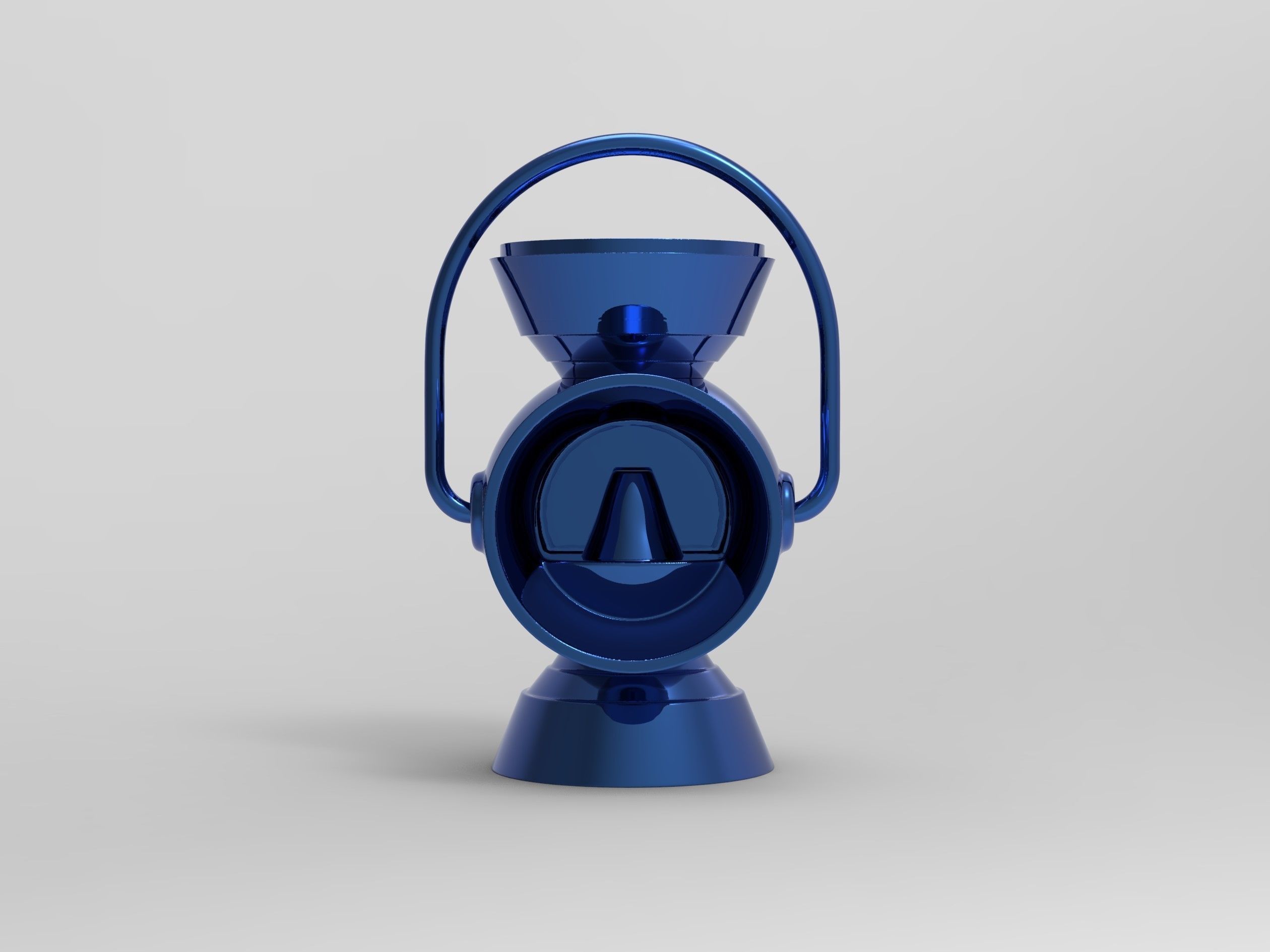 Blue Lantern Battery Ring Holder  3D print model_2