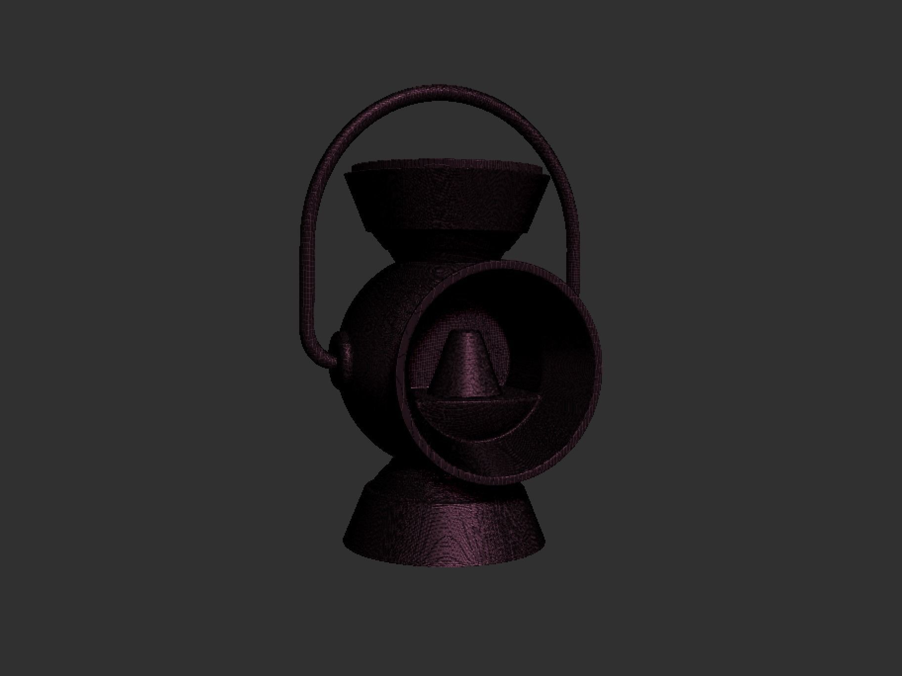 Blue Lantern Battery Ring Holder  3D print model_4