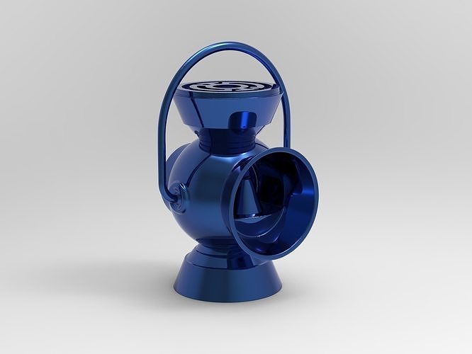 Blue Lantern Battery Ring Holder  3D print model