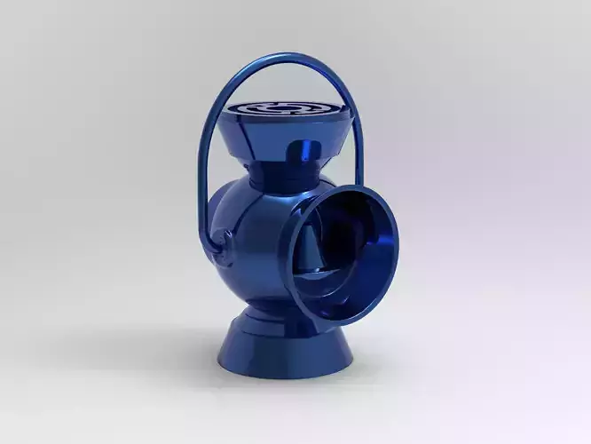 Blue Lantern Battery Ring Holder  3D print model