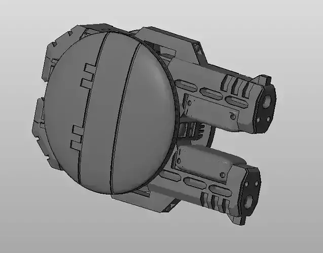 CHIBI-TECH SD - MKIII-DUO GUNPOD     3D print model